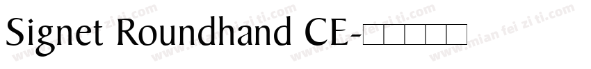 Signet Roundhand CE字体转换